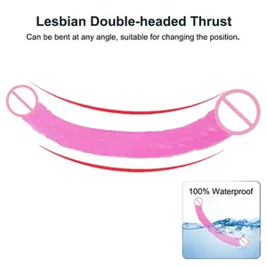 38 cm Doppel-Dildo Realistischer Mini Weicher Dildo Anal-Sexspielzeug für Frauen Riesiger Lesben-Masturbator Doppelseitiger Dong Penis - Product Image 2
