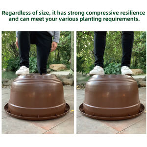 <span class=keywords><strong>Maceta</strong></span> <span class=keywords><strong>Cuadrada</strong></span> de Plástico para Cultivo Hidropónico Gigante en Interiores, para Balcón o Terraza, con Orificio de Drenaje - Product Image 4