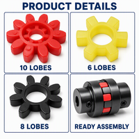 Couplage flexible pour moteur industriel, pompe, boîte de vitesses, insert araignée 6, 8, 10, 12 dents