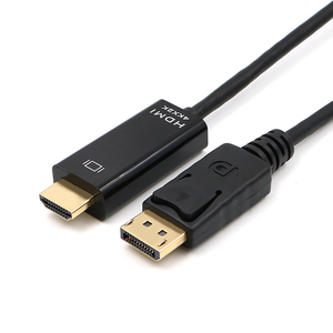 Adaptador de alta calidad 4K 60Hz 1080P DP a HDMI macho a macho Cable para HDTV Monitor proyector Audio PVC chaqueta 1m de longitud - Product Image 1