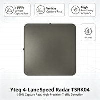 Radar Sensor Kecepatan Multi Jalur Jangkauan Deteksi 60m 4 Jalur MmWave 24GHz Manajemen Lalu Lintas Perkotaan Konfigurasi WiFi Web