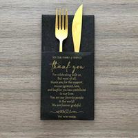 Serviettes Airlaid noires Serviettes de poche personnalisées pour le dîner une couche