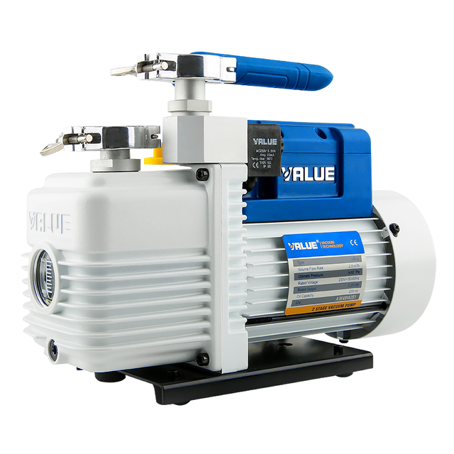 VRI-2 220V 250W 1.4CFM High Two-stage Dual Stage Refrigeration Mini Rotary Vane Air AC Vacuum Pump