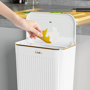 Duk Kitchen Trash Can 7L Flip Top Lid Indoor Use Wastebasket - Product Image 1