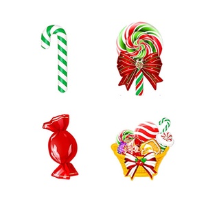 Décoration <span class=keywords><strong>de</strong></span> jardin <span class=keywords><strong>de</strong></span> <span class=keywords><strong>Noël</strong></span> avec nœud papillon, décorations bonbons menthe et piquets, panneau <span class=keywords><strong>extérieur</strong></span> pour pelouse et jardin, non toxique - Product Image 5