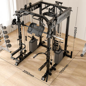 Ensemble d'Équipement d'Entraînement de Force Intégré à Prix d'Usine Bas - <span class=keywords><strong>Machine</strong></span> <span class=keywords><strong>Smith</strong></span> de Fitness pour la Maison - Combinaison Multifonctionnelle Nouvelle - Product Image 3