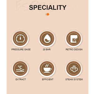 เครื่องชงกาแฟแรงดันแบบปั๊มกึ่งอัตโนมัติสไตล์อิตาเลียนเครื่องทำกาแฟไฟฟ้าที่บ้านสำนักงานเครื่องตีฟองนมสำหรับใช้ในรถยนต์พกพาสำหรับโรงแรม - Product Image 3