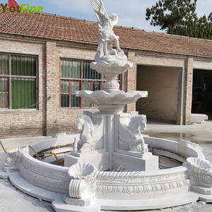 Gran Piedra natural mármol blanco St. <span class=keywords><strong>Michael</strong></span> fuente para la decoración del jardín - Product Image 4