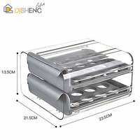 Réfrigérateur frais gardant 32 fentes boîte de rangement d'oeufs support de réfrigérateur stockage 32 grille boîte à oeufs avec tiroir