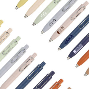 モランディカスタマイズ可能UVプリントジェルペン高価値0.5mmプラスチックブラシ卸売ビジネスピンク青赤白カスタムロゴ - Product Image 1