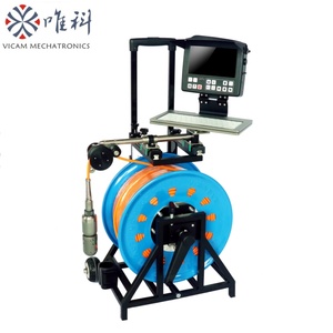 Caméra d'inspection de puits d'<span class=keywords><strong>eau</strong></span> Vicam 150m, caméra <span class=keywords><strong>sous</strong></span>-marine HD 50mm avec rotation panoramique et inclinaison, écran 8 pouces, caméras de forage V8-3288PTN-2 - Product Image 1