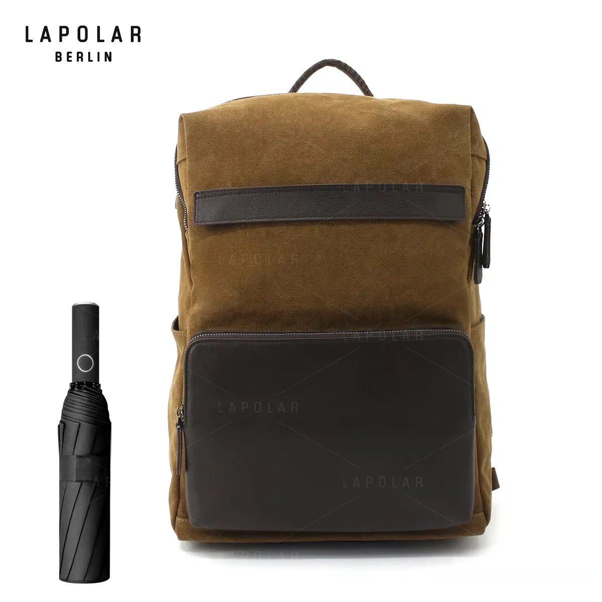 LAPOLAR su geçirmez iş geri paketi erkekler için toptan özel logo ofis laptop çantası sırt çantası retro sırt çantası