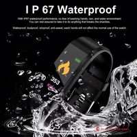 Smartwatch 115 Plus all'Ingrosso, Orologio Intelligente Sportivo e per la Salute, Impermeabile IP67, Monitoraggio della Frequenza Cardiaca, Compatibile con Android 4.4/iOS 8.0