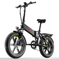 Vélo électrique pliable 250W, 48V 13Ah, autonomie 100KM, pneus larges 20x4.0, 7 vitesses, pour adulte, usage urbain, entrepôt UE