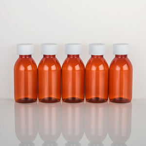 <span class=keywords><strong>30ml</strong></span> 60ml 100ml 120ml 150ml 200ml 250ml <span class=keywords><strong>Pet</strong></span> hổ phách rõ ràng nhựa ho Syrup thuốc chai dược phẩm uống chất lỏng chai - Product Image 2
