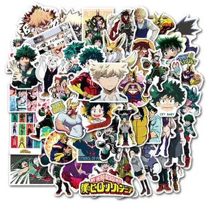 50 benzersiz karakter mimiya Izuku su geçirmez bilgisayar benim kahraman akademi Anime Sticker