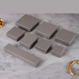 Scatole di carta Kraft con coperchio e Base all'ingrosso imballaggio di scatole di carta regalo per gioielli con bracciali con anello di alta qualità