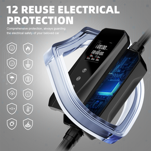 สถานีชาร์จรถยนต์ไฟฟ้าแบบพกพา GDON 22kW 3 เฟส 32 ประเภท 2 ระดับ 2 IEC62196 สำหรับที่อยู่อาศัย มาตรฐาน CE - Product Image 4