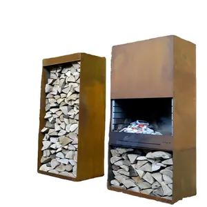 Garden Firewood Corten Steel Warming Barbecue Metal Heater Fire Pit Fireplace Woodstove Charcoal Grills