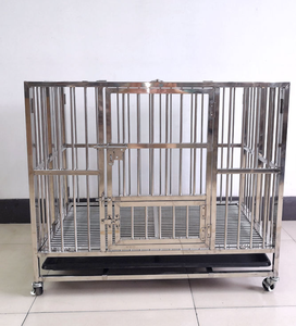 Cage et cage pour chien en métal robuste, bac en plastique écologique, peut contenir deux animaux, séparateur de reproduction en plein air, filet pour grands chiens - Product Image 5