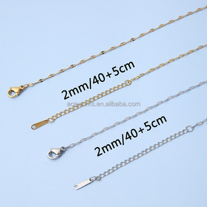 Cadena de Acero Inoxidable con Forma de Labios y Baño de Oro PVD para la Elaboración de Collares o Pulseras para Mujer - Product Image 6