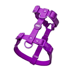 Sabuk dada anjing antiair PVC mewah kustom <span class=keywords><strong>Harness</strong></span> hewan peliharaan tahan aus dalam warna kustom grosir rantai anjing - Product Image 3