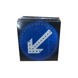 Panneau réfléchissant en aluminium 60 * 60 cm, panneau de signalisation routière solaire - Product Image 5