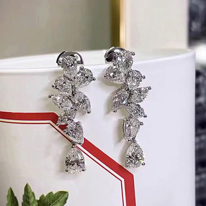 Eleganti Orecchini Lunghi a Goccia con Motivi Floreali per Donne, Forma di Spiga, Accessori per Orecchie da Indossare Quotidianamente - Product Image 2