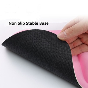 Custom Logo Non-slip Base Soft Memory Foam Ergonomic Mouse Pad with Wrist Support for Office Business - Product Image 2