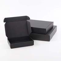 Boîte d'emballage d'expédition noire personnalisée de haute qualité au design unique pour sous-vêtements, chaussures, boîtes de papier ondulé personnalisées pour cadeaux