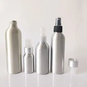 Новая технология, серебряные увлажняющие флаконы для парфюмерного насоса для косметики, упаковочные контейнеры