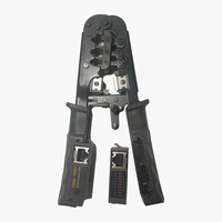 Testeur de câble réseau LAN RJ45/RJ11, pince à sertir multi-modulaire, coupe-fil dentelé en acier à haute teneur en carbone, usage industriel