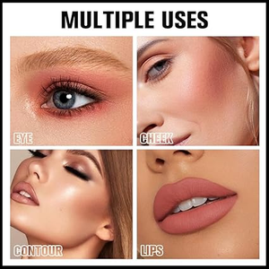 Blush in Polvere Minerale Cruelty Free con Pigmenti per Contorno e Illuminante Viso in Finitura Brillante/Matt - Product Image 3