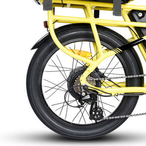 Vélo cargo électrique pour adultes <span class=keywords><strong>Accolmile</strong></span> OEM 250/500W, double batterie au lithium, cadre en alliage d'aluminium, frein à disque, vélo électrique de livraison - Product Image 4