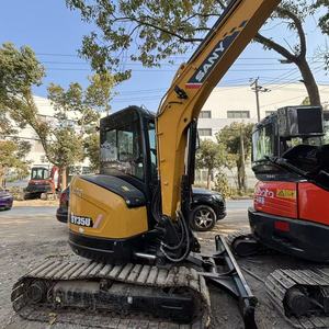 Mini-excavatrice sur chenilles SANY SY35U d'occasion, 3,5 tonnes, hydraulique, petite pelle compacte, faible nombre d'heures, pour travaux municipaux, prête à l'emploi - Product Image 4