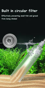Venta al por mayor de accesorios para acuarios, cambiador de agua, Herramientas de limpieza duraderas, limpiador de grava para peceras, bomba de plástico, sifón - Product Image 3