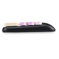 Dewi Retro Mini portabel 5.8Ghz, Keyboard mekanis lampu latar RGB nirkabel dengan Keypad angka untuk Laptop