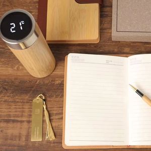 Si150 Custom Logo Bamboo Pen Wood A5 Journal Diary <b>Notebook</b> Promotional Company Corporate Business Items Stationery Gift <b>Set</b> - Product Image 3