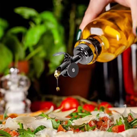 Verseurs de bouteille d'alcool lestés Offre Spéciale becs verseurs d'alcool or argent bec distributeur d'huile d'olive en acier inoxydable à rabat automatique