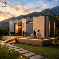Maison préfabriquée de luxe, isolation haute performance, mini-cabane LGS pour Airbnb, complexe hôtelier, glamping, vie en milieu isolé, parc de vacances commercial