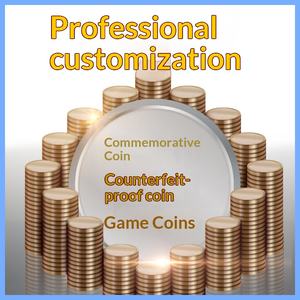 Pièce de monnaie de jeu personnalisée anti-contrefaçon en acier et zinc pour machine à poupées, points d'apprentissage, activités commémoratives pour les 8 ans et plus - Product Image 4