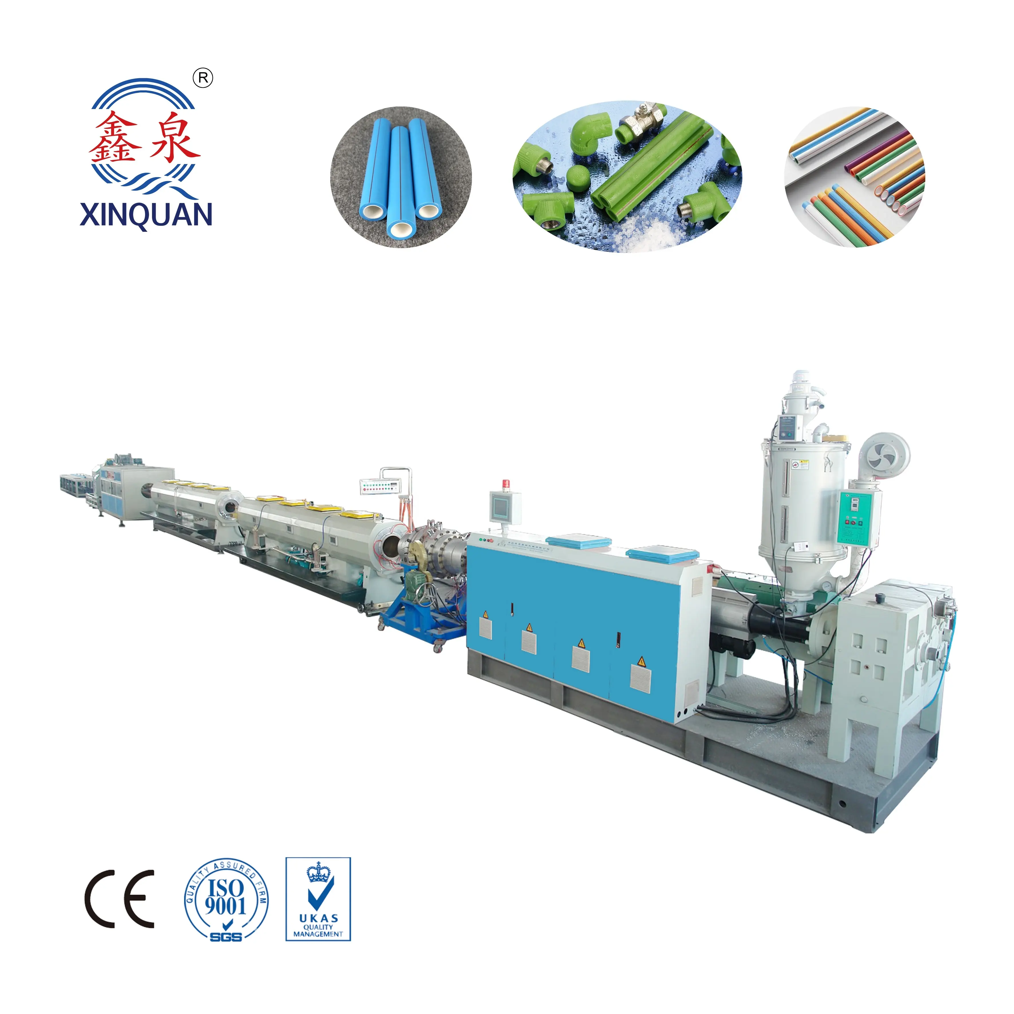 Machine de fabrication de tuyaux Ppr en plastique PE-HD de haute qualité/ligne de production de machines d'extrusion PEHD