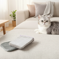 Gant de toilettage rapide pour animaux de compagnie, pour l'élimination des poils de chat, pour nettoyer les tapis et les canapés, gant de nettoyage amélioré pour canapé et moquette
