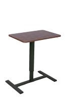 Table de plateau de lit de patient réglable en fer noir moderne Roues roulantes Bureau d'ordinateur portable fonctionnel extensible Étudier décoratif