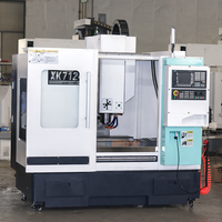 Fraiseuse verticale CNC XK7124 haute précision, système de commande 3 axes, broche simple BT40, robuste