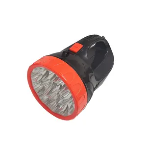 IMPA792246 13 adet LED siyah şarj edilebilir el feneri el feneri 220V iki yuvarlak Pin