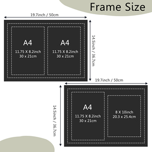 Personalizzato a buon mercato doppio certificato cornici in <span class=keywords><strong>legno</strong></span> laurea <span class=keywords><strong>foto</strong></span> telaio Diploma per doppio A4 certificati o 8*10in <span class=keywords><strong>foto</strong></span> - Product Image 5