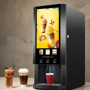 Commerciële Slimme Automatische Economische Melk Thee Desktop 3 Hete Smaken Instant Koffiezetapparaat Automaat