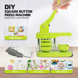 공장 가격 스퀘어 50x50mm 냉장고 자석 버튼 메이커 DIY 배지 기계 - Product Image 5