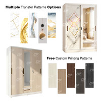 Armoire coulissante en acier moderne sur mesure avec 2, 3, 4, 5 ou 6 portes